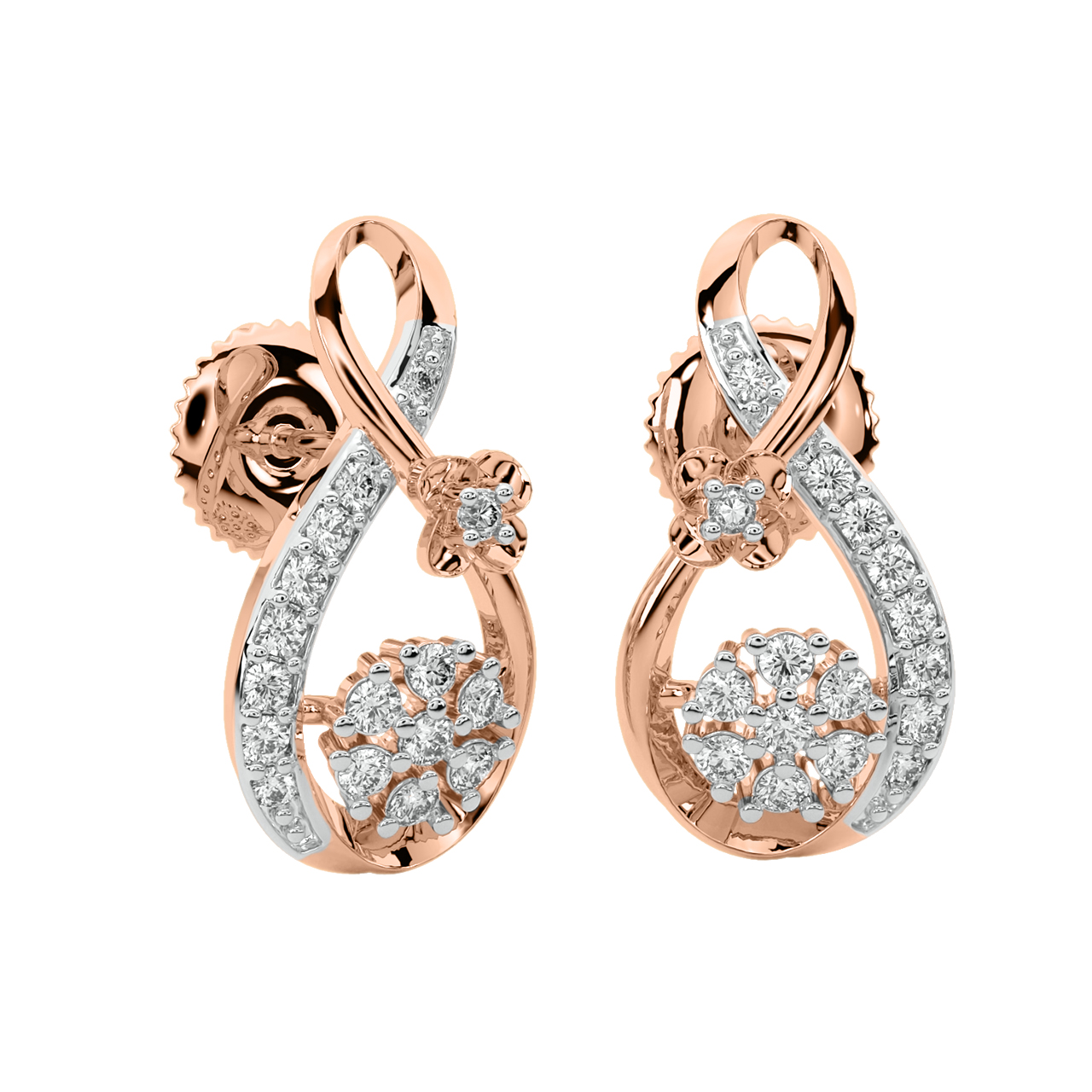 Agneta Round Diamond Earrings